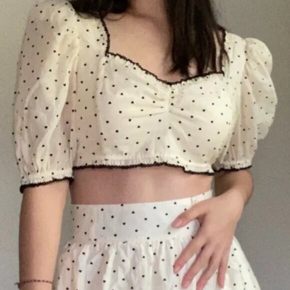 NWOT FOR LOVE & LEMONS Eden Crop Top XS $135 - Picture 5 of 7
